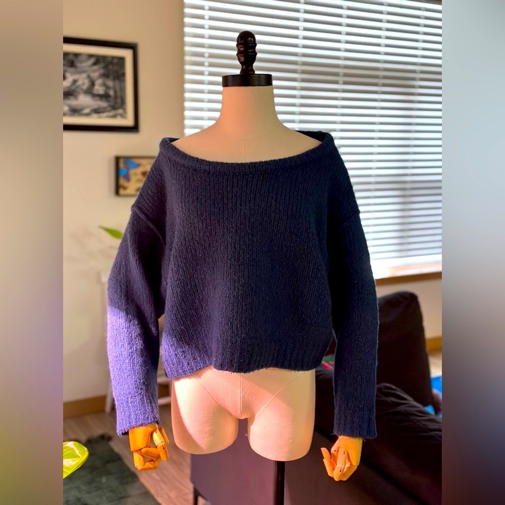 Anthropologie Wide Neck Sweater